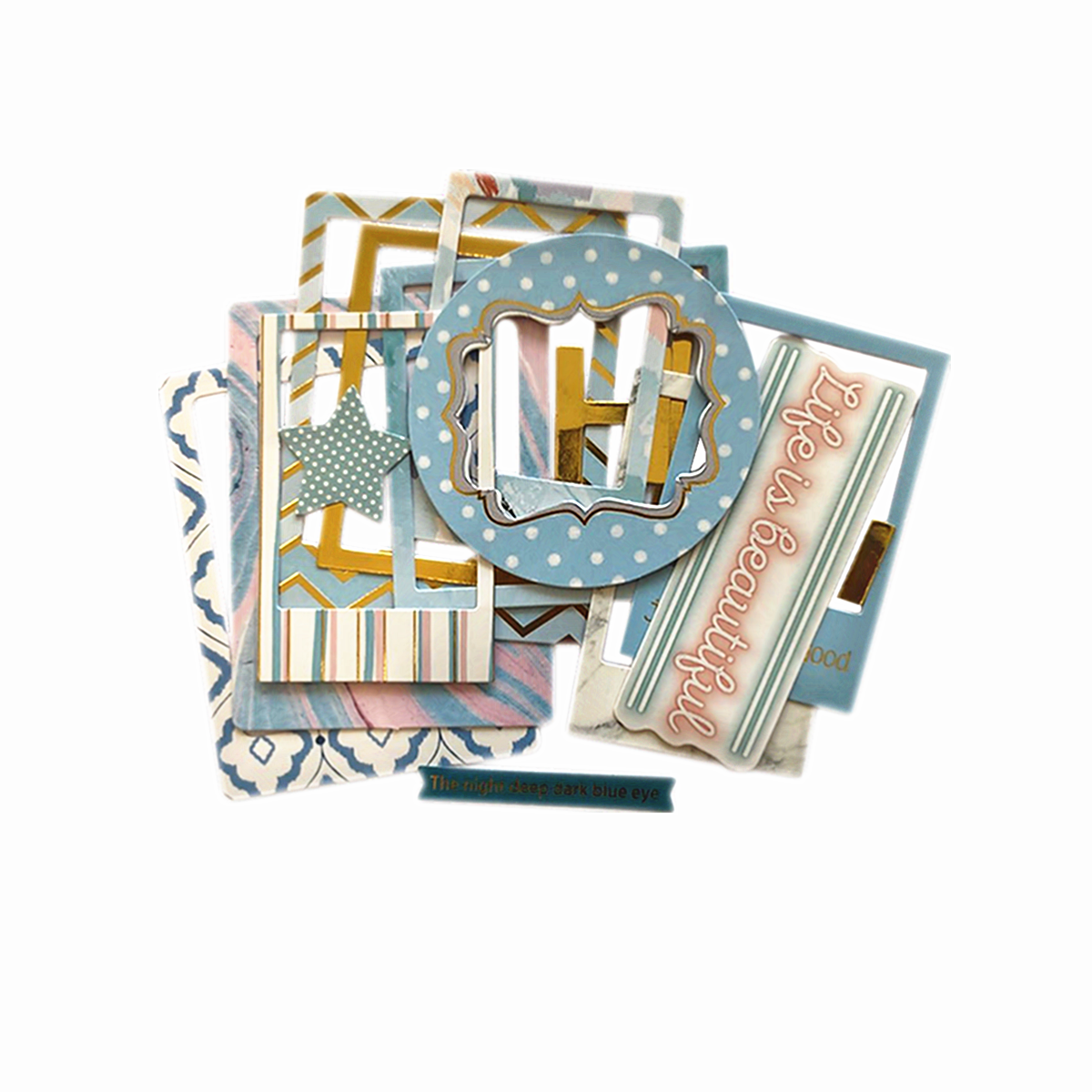 Instagram blue simple color frame for wall decor main