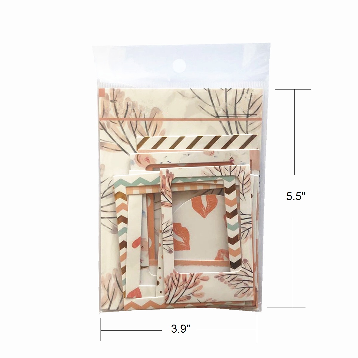 Instagram photo frame orange sticker for wall decor